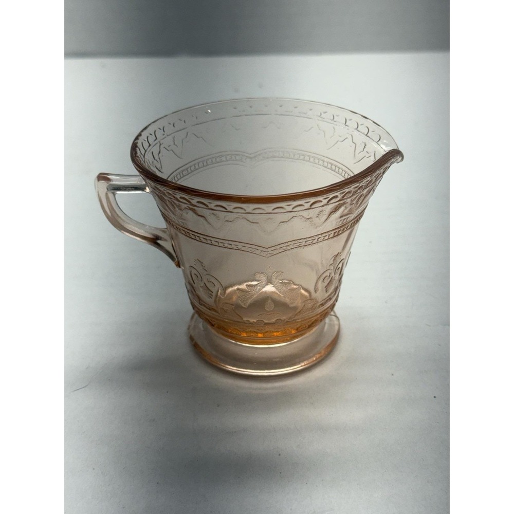 Federal Patrician Spoke Pink Creamer Depression Glass